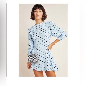 Faithful the Brand blue polka dot dress - Medium 💙💙💙